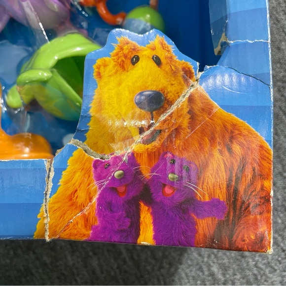 Vtg Disney Bear In The Big Blue House Fishing Set Toy Tackle Box Pole 1990s - Picture 4 of 16